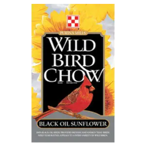 bag of Wild Bird Chow Black Oil Sunflower and Grey Striped Sunflower