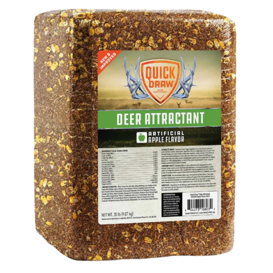 Purina Quick Draw Deer Block Attractant Purina Quick Draw Deer Block Attractant - Apple Flavor compressed block.