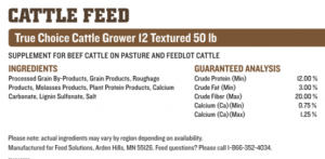 Purina True Choice Cattle Grower 12 Textured