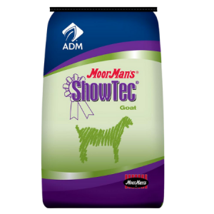 MoorMan’s ShowTec 17% Goat Breeder RU 50-lb MoorMan’s ShowTec 17% Goat Breeder RU 50-lb bag. Feed for used to produce top-quality show goat.